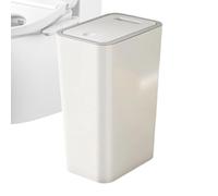 Cestino Del Bagno - Da 10 Litri Con Coperchio | Copertina A Pop -up In Di Sottile | Contenitore Per Servizi Igienici Per La Camera Da Letto Per Ufficio A Prova Di Cane