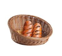 Cestino Del Pane - Cestino Intrecciato Contenitore Pane,Organizzatore Inclinato Per Cucina, Vassoio In Finto Per Verdure Patatine Dolci Snacks Paste Banane - Vassoio Rattan Imitazione per Tavolo Risto
