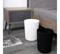 Cestino della spazzatura in plastica impermeabile a righe per conservare bucce di frutta, ritagli di carta, secchio per rifiuti, contenitore per immondizia per donne e uomini, per uffici, dormitori, c
