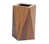 Cestino della Spazzatura Pattumiera in Legno Senza Coperchio, Cestino for Rifiuti Moderno a Forma di Rombo Contenitore for Immondizia con Parte Superiore Aperta con Secchio Interno for Soggiorno, Came