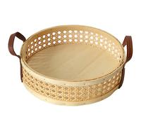 Cestino di bambù fatto a mano cesto intrecciato a mano cestino da portata con