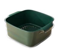 Cestino di drenaggio - Set di ciotole e colini da cucina | Cesto di lavaggio per pasta | Colino perforato | Colino con set di ciotole per mescolare | Colino per alimenti | Cestini per lavare fru