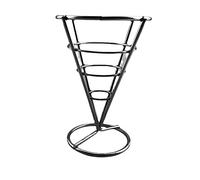 Cestino di ferro per patatine fritte di pesce Supporto per antipasto Rack di servizio Display per alimenti Stand per cucina Ristorante Chips Organizzatore Ristorante