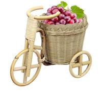 Cestino di frutta a forma di bicicletta - Organizzatore di pane e cibo per frutta, Cesto di stoccaggio delle verdure per bancone | Decorazione artigianale Secco di noci per soggiorno