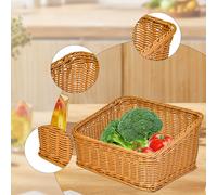 Cestino di frutta intrecciato a mano, portacipolle, portafrutta multiuso,