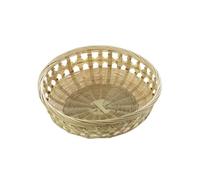 cestino di frutta tessuto a mano in bambù, Cestino for la frutta rotondo in bambù intrecciato a mano, verde, diverse misure(L)