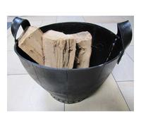 Cestino di Legno Culla Portatile Di Nero Pneumatici Fabbricato Piccolo