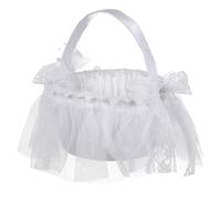 Cestino Di Pizzo Per Damigelle Matrimonio Decorazioni Fiore Nuziale