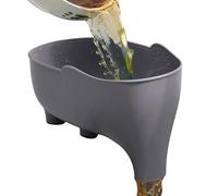 Cestino di scarico a forma di elefante, in polipropilene, resistente all'usura, per lavello da cucina, cestino di drenaggio multifunzionale con elefanti, per cibo, frutta, verdura, pasta, si