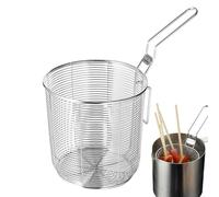 Cestino di scarico - Cestino per patatine fritte, pasta e altro ancora | in acciaio - Mini cestino per patatine fritte, antipasti, fast food | setaccio per per casa e ristorante