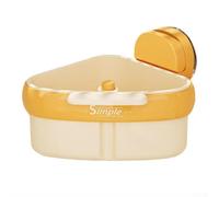 Cestino di scarico per lavello da cucina a forma di triangolo e ventose, fornisce un efficiente drenaggio dell'acqua e una conservazione dei residui di cibo per mantenere la pulizia e l'organizzazione