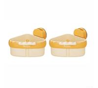 Cestino di scarico per lavello da cucina a forma di triangolo e ventose, fornisce un efficiente drenaggio dell'acqua e una conservazione dei residui di cibo per mantenere la pulizia e l'organizzazione