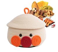 Cestino di stoccaggio corda di cotone intrecciato, cestino di stoccaggio, bagno in cambio degli da tavolo organizzazioni di organizzatore intrecciato di cotone, cesto di lavanderia e cestino