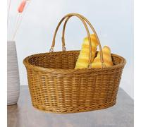 Cestino di stoccaggio in tessuto a mano con decorazione domestica