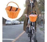 Cestino Di Vimini Cesto Con Manico Paniere Del Mercato Degli Agricoltori