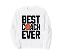 Cestino Divertente con Scritta Best Basketball Coach Ever for Men, Idea Regalo Felpa
