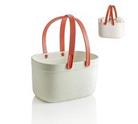 Cestino Doccia, organizer per doccia portatile con manico pieghevole e fori di drenaggio per Shampoo, Balsamo, Bagnoschiuma, Spazzolino da Denti, Dentifricio