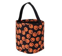 Cestino Dolci di Halloween Portatile a Forma di Zucca in Poliestere | Feste e Ricorrenze, Riutilizzabile e Facile da Portare, per Ospiti e Ragazze, Accessorio Decorativo
