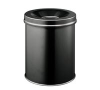 Cestino Durable 3305-01 Coperchio Antincendio 15L Acciaio Nero