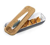 Cestino e tagliere per pane, con coltello 3 in 1