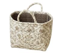 Cestino for Auto Trapuntato, Borsa Tote for Cestello Portaoggetti for Auto | Organizer pieghevole e lavabile con manici e tasca frontale, borsa multifunzionale for pannolini