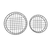 Cestino frittura in acciaio inossidabile da 2 pezzi cestino francese per cibi a comodo per alimenti per lo snack bar ristorante cucina commerciale friggitura drenante (Round 20 cm 25 cm)