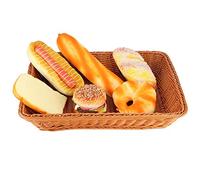 Cestino Frutta Tavola Alimenti Per Uso Domestico Tavolo Rettangolare Ufficio Cesto Ristorante Contenitore Per Alimenti In Cucina Camera Cesto di Vimini Decorativo Vintage In Rattan(L)