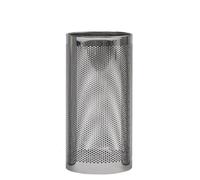 Cestino gettacarta Ø30xh55 cm - L38 Forato in lamiera forata Maxi Inox Lucido inox lucido