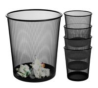 Cestino Gettacarte da 5 Pz 20x33 cm in Metallo Nero