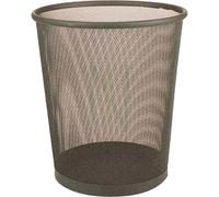 Cestino gettacarte perforato colore nero cm 27x30h utile per ufficio e casa