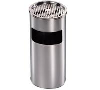 Cestino Gettacarte Posacenere Ø21 cm in Acciaio per Interno Esterno