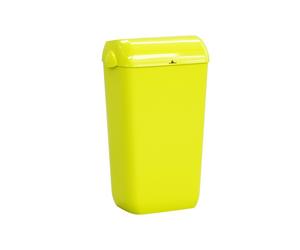 Cestino gettacarte Skin - con coperchio - 54,5 x 22,5 x 33,5 cm - 23 L - giallo