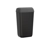 MAR PLAST - A74049NPO - Cestino gettacarte Skin - con coperchio - 54,5 x 22,5 x 33,5 cm - 23 L - pietra - Mar Plast - 96778 - Conf. da 1 Pz. - A74049NPO