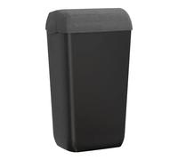 MAR PLAST - A74049NPO - Cestino gettacarte Skin - con coperchio - 54,5 x 22,5 x 33,5 cm - 23 L - pietra - Mar Plast - 96778 - Conf. da 1 Pz. - A74049NPO