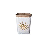 Cestino Gold Sun, Bianco, Oro, L50xP15xA60 cm