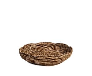 Cestino H&H Onde Cm30X6 Tondo Rattan