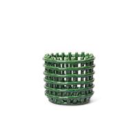 Cestino in Ceramica Piccolo Verde Smeraldo