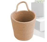 Cestino In Corda Di Cotone Per Organizzare - Cesto Morbido Da Appendere Alla Parete Intrecciato A Mano, Contenitore Multiuso In Corda Di Cotone, Soluzione, Elegante Cestino Organizer | Uti