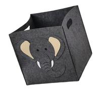 Cestino in Feltro Multiuso Grande, Organizzatore per Giochi e Documenti | Leggero e Portatile, Capienza Ampia, per Cameretta e Biancheria, Stile Elefante, Uso Quotidiano
