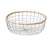 Cestino In Metallo Per Pane E Frutta - Contenitore Di Filo Per Verdure E Snack | Cesto Da Tavolo Decorativo Per La Conservazione Di Frutta, Telecomando,