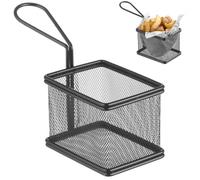 Cestino in miniatura per snack fritti con manico 100x80x75 mm - Hendi 425619