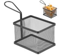 Cestino in miniatura per snack fritti con manico 125x100x85 mm - Hendi 425626