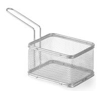 Cestino in miniatura per snack fritti, in acciaio inox, 125x100x85mm - Hendi 426