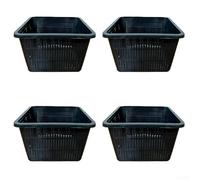 Cestino in rete per piante da giardino acquatico per coltura idroponica, contenitore in plastica che offre un migliore drenaggio dell'acqua e aerazione per sostenere la crescita sana delle radici (4