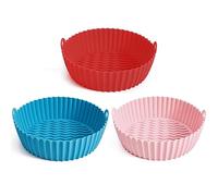 Cestino in silicone per forno ad aria teglia pizza pollo fritto stampo in silicone riutilizzabile Bakeware Liner accesso cucina Air Pot