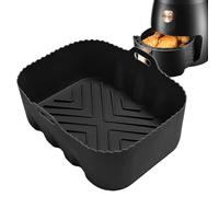 Cestino In Silicone Per Friggitrice Ad Aria - Carta per Cestini a Vapore | Vassoio Rettangolare Per Forno Di Alimentare Resistente Al Calore Per Carne Verdure Vaporiera Tostapane Microonde
