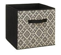 Cestino in tessuto 31x31cm "Mix N Modul" design bianco e nero