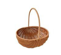 Cestino in vimini intrecciato portatile decorativo cesto di fiori con manico per doccia matrimonio fiore 10