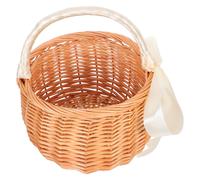 Cestino in vimini per damigelle: elegante e rustico cestino da matrimonio con