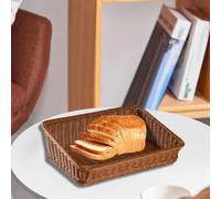 Cestino Intrecciato Portaoggetti con Parole Chiave Vassoio Pane Rustico